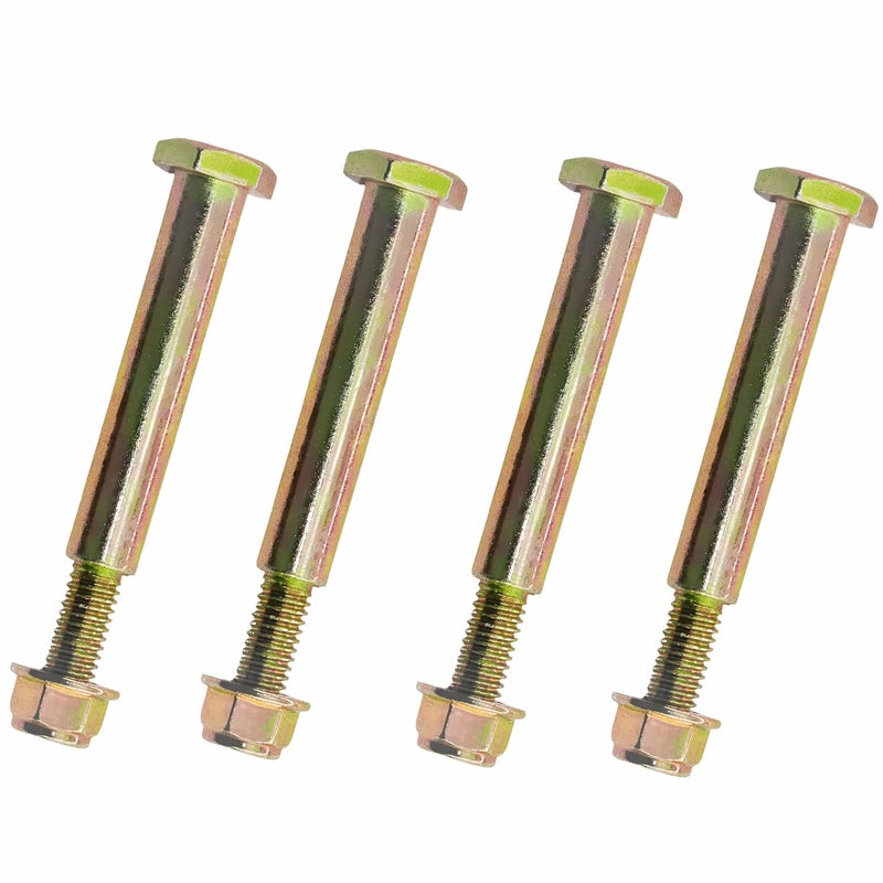 Metalsuberg Deck Wheel Shoulder Bolt and Flanged Lock Nut Replaces 193406 184219 137644 532193406 532137644 738-3056 938-3056 for MTD cub Cadet,craftman.(4pcs Pack) - Image 1